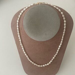 Fresh Water Pearl Necklace 18” Silver Clasp